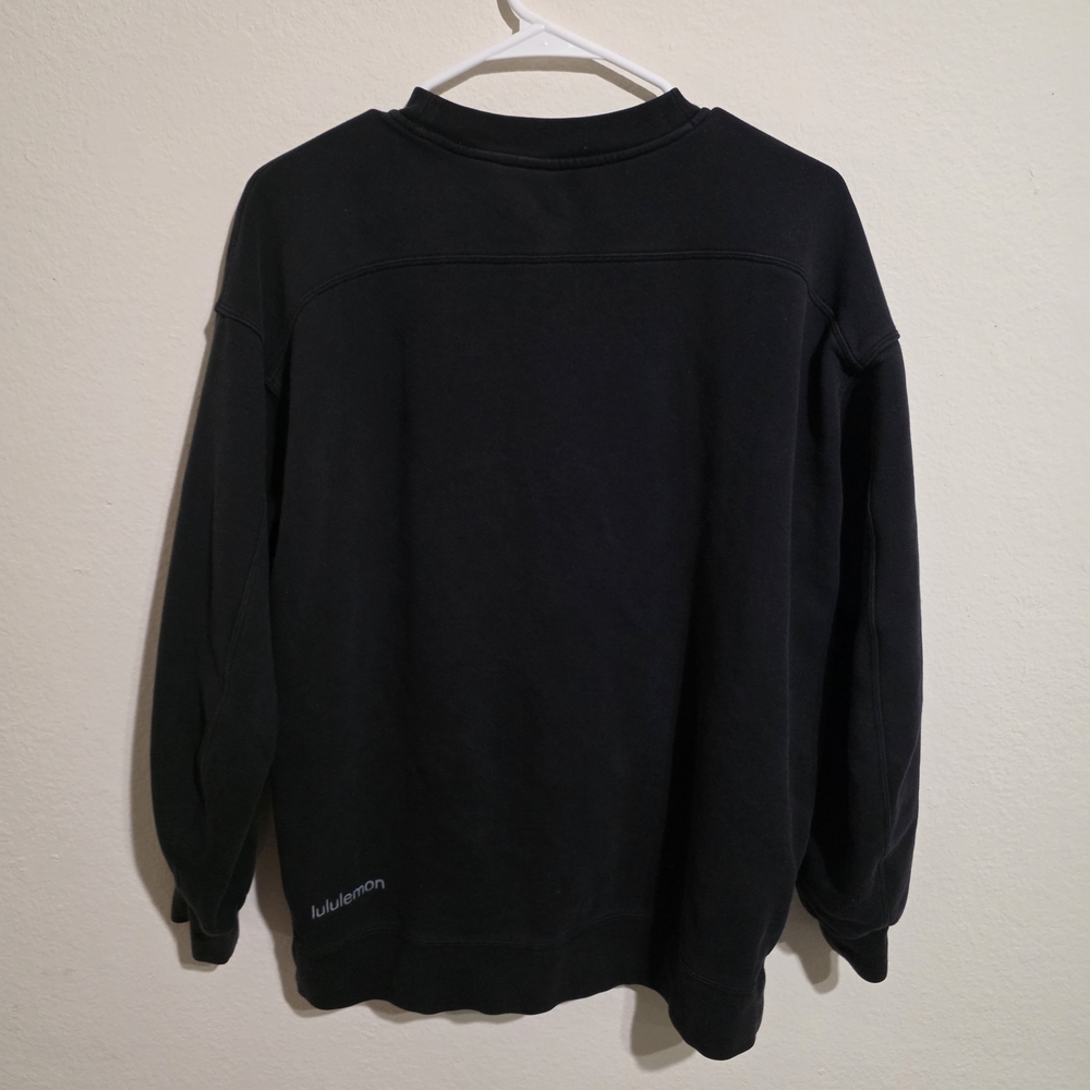Lululemon Santa Cruz Black Crewneck Sweater - Picture 2 of 4
